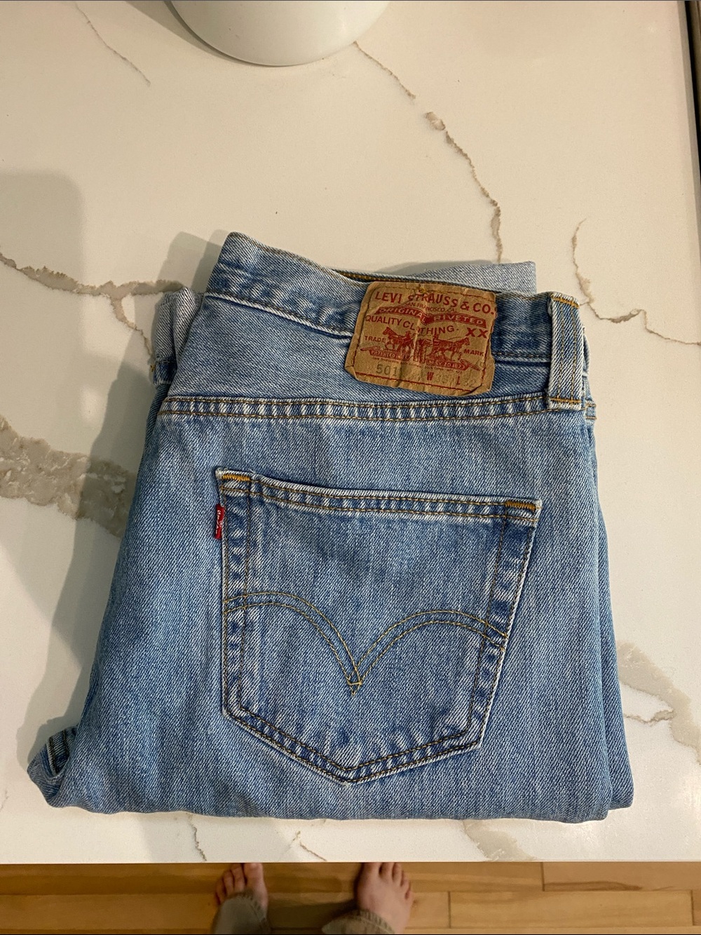 Levi's Light Blue Denim Jeans with Red Tab